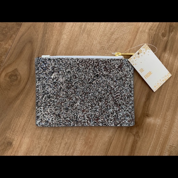 Alliteration Glitter Gift Card Pouch Wallet - Picture 1 of 3